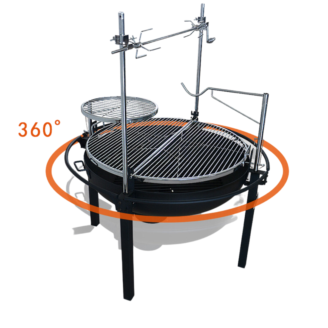 Heavy-duty multi-purpose barbecue stove picnic garden villa barbecue grill outdoor large multi-person cast iron grill