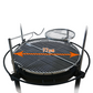 Heavy-duty multi-purpose barbecue stove picnic garden villa barbecue grill outdoor large multi-person cast iron grill