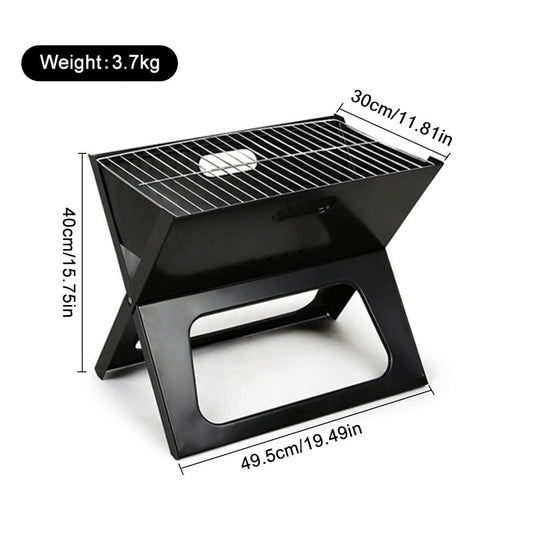 Portable Barbecue Grill Foldable BBQ Grill Outdoor Charcoal BBQ Grill Camping Picnic Barbecue Accessories BBQ Tools