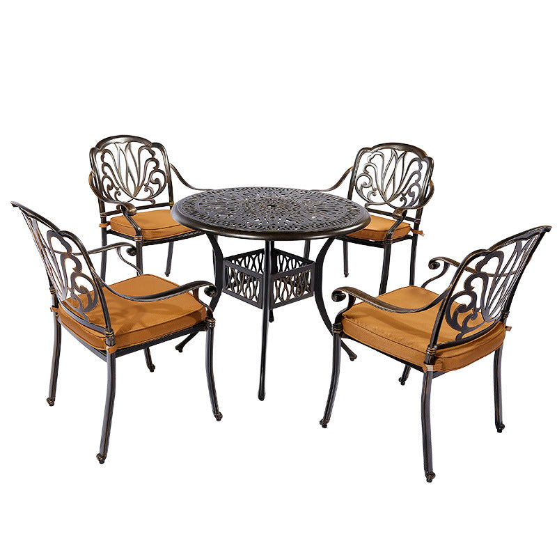 Wrought Iron Aluminum  Table and Chairs