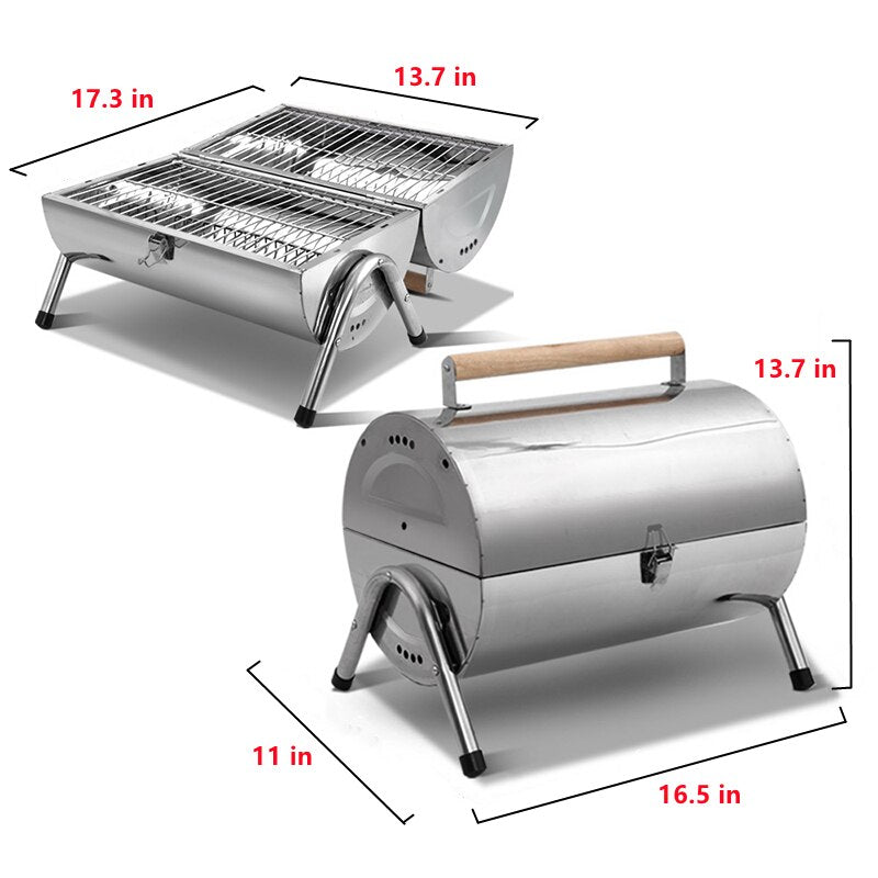 Charcoal Grills Portable BBQ Outdoor Grill Barbecue Stove Kitchen Bar Barbecue Supplies Party Food Makers Yard Barbecue