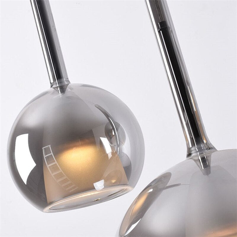 Nordic LED Glass Pendant Lights Indoor Lighting Modern Bar Bedroom Living Room Hanging Lamp Luminaire Home Decor Light Fixtures