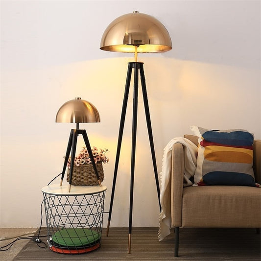 Mushroom Floor Lamp Metal Electroplating Home Decor Lighting Designer Standing Lamps for Living Room Decorative Floor Lights