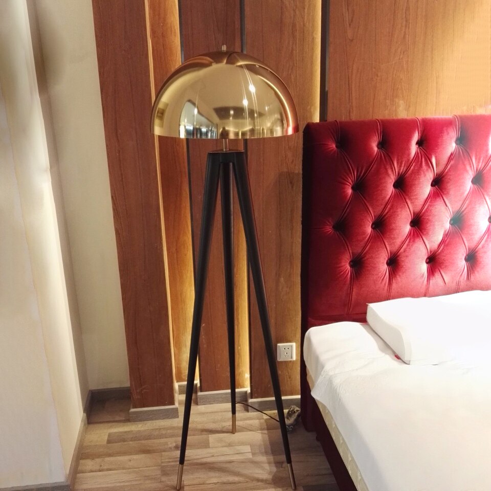 Mushroom Floor Lamp Metal Electroplating Home Decor Lighting Designer Standing Lamps for Living Room Decorative Floor Lights