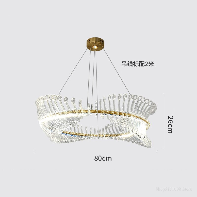 Modern Design Chandeliers Lighting Living Dining Room Lustre Nordic Chandelier Home Hanging Lamp Simple Led Lights Luminaire