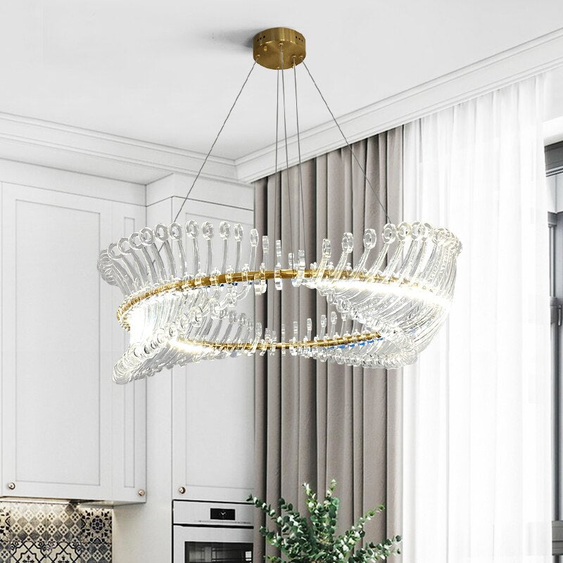 Modern Design Chandeliers Lighting Living Dining Room Lustre Nordic Chandelier Home Hanging Lamp Simple Led Lights Luminaire