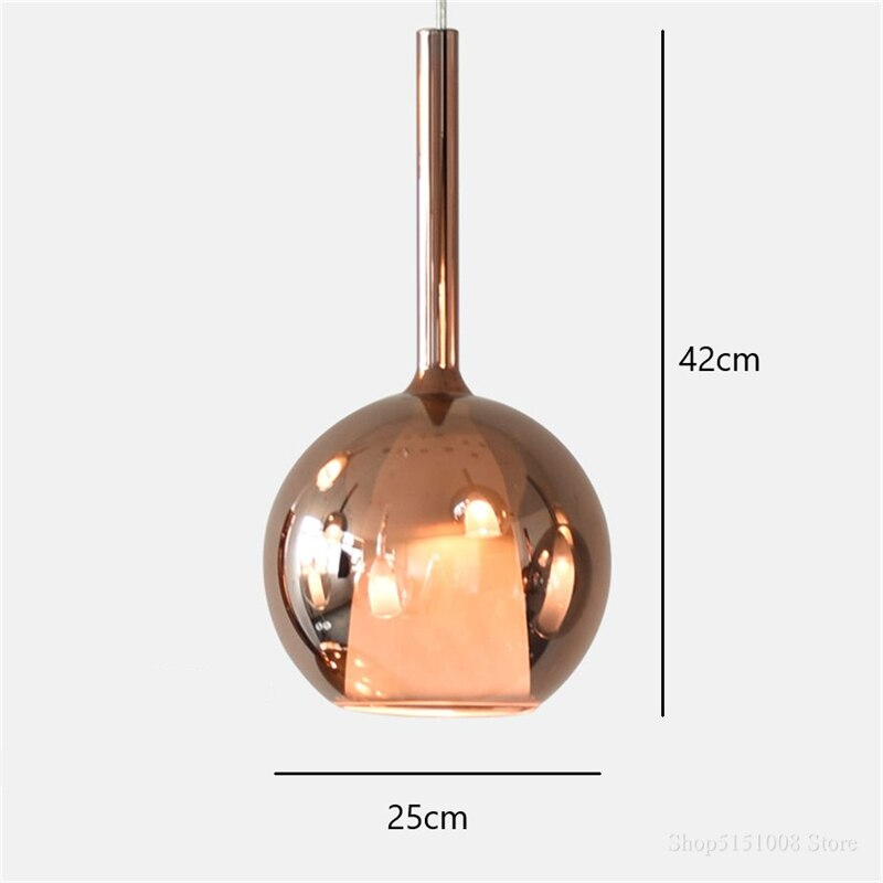 Nordic LED Glass Pendant Lights Indoor Lighting Modern Bar Bedroom Living Room Hanging Lamp Luminaire Home Decor Light Fixtures