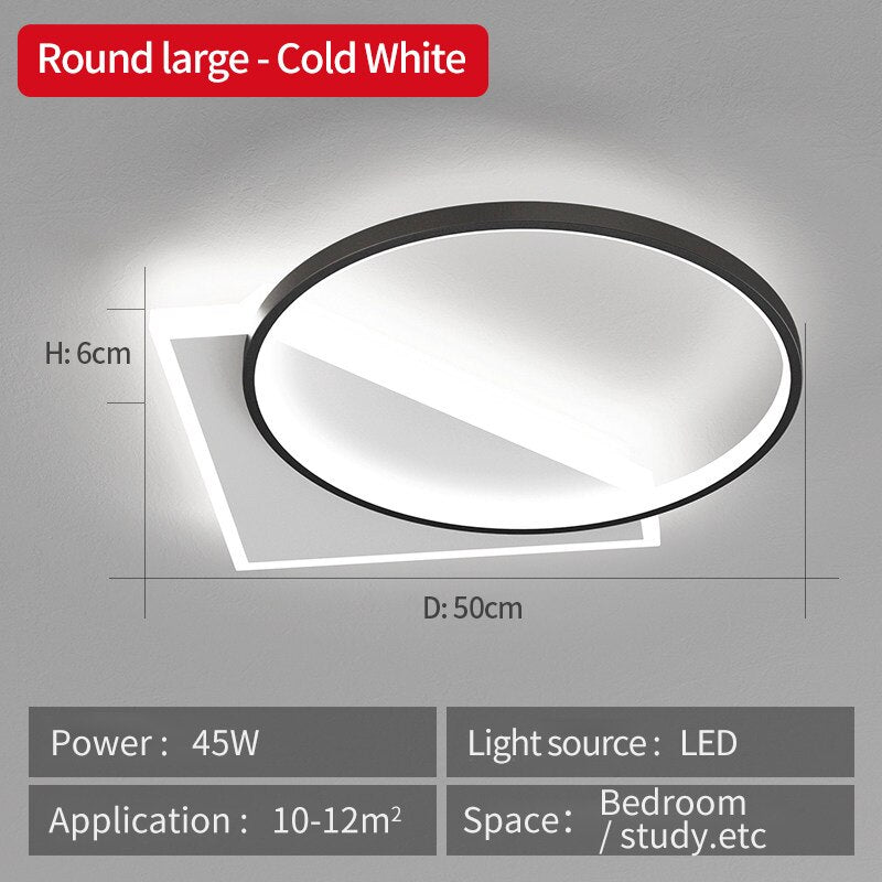 Ultrathin Ceiling Chandelier Bedroom Led Ceiling Light