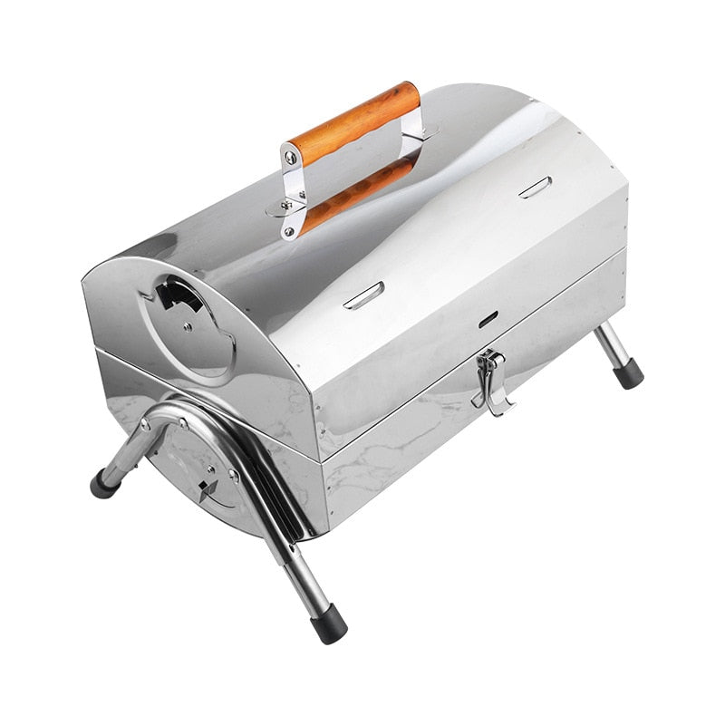 Stainless Steel Grill Portable Folding Outdoor Simple Grill BBQ Grill Outdoor Stainless Steel Grill