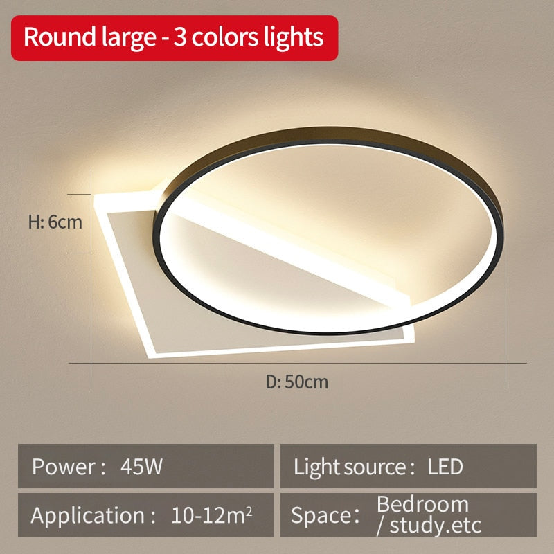 Ultrathin Ceiling Chandelier Bedroom Led Ceiling Light