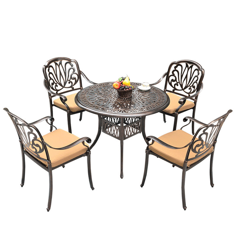 Wrought Iron Aluminum  Table and Chairs