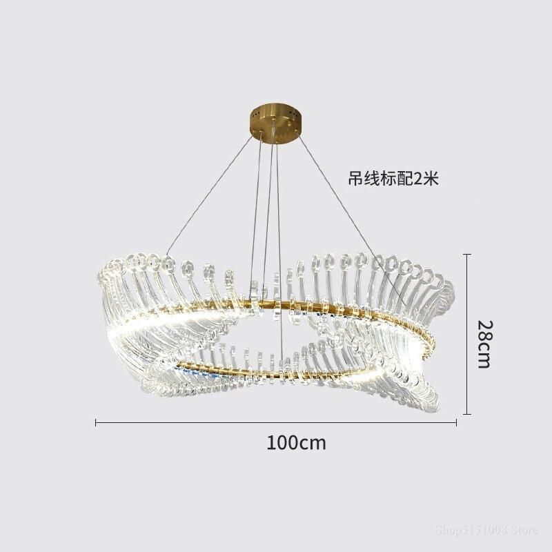 Modern Design Chandeliers Lighting Living Dining Room Lustre Nordic Chandelier Home Hanging Lamp Simple Led Lights Luminaire