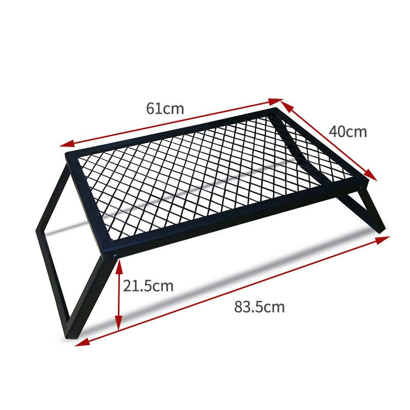 Portable Barbecue Grill Outdoor Mesh for BBQ Camping Folding Barbecue for Home Simple BBQ Rack