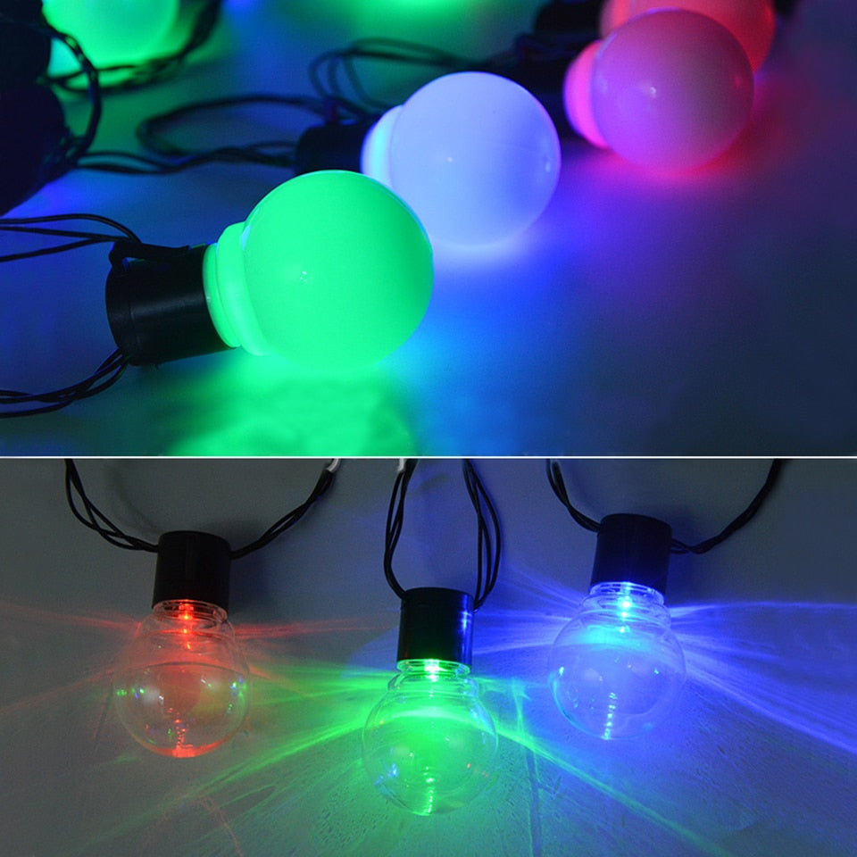 Led String Lights Bulb Outdoor Fairy Lighting