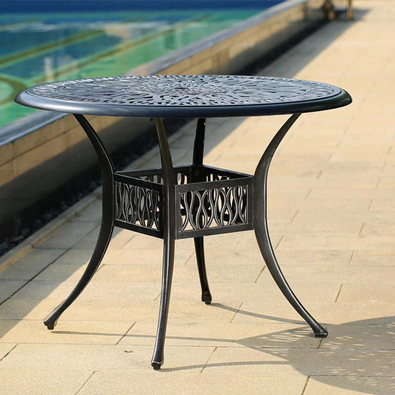 Outdoor Furniture Patio Sets Wrought Iron Aluminum Table and Chairs