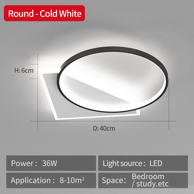 Ultrathin Ceiling Chandelier Bedroom Led Ceiling Light