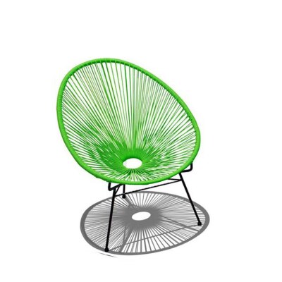 Nordic Balcony Small Chair Leisure Rattan Chair Outdoor Courtyard Personality Creative Iron Single Chair Lazy Lounge Chair