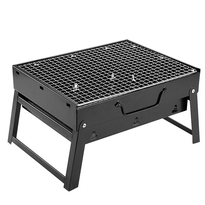 Portable BBQ Grills Patio Barbecue Charcoal Grill Stove Stainless Steel Outdoor Camping Picnic Barbecue BBQ Accessories Tools