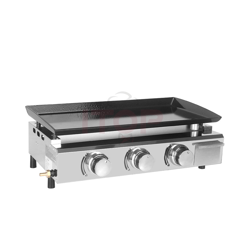 Garden 3 Burners Gas BBQ Grills Gas Plancha 7500W Beef Pork Chicken Griddle Home Hot Plate Non-Stick BBQ Tools Grills