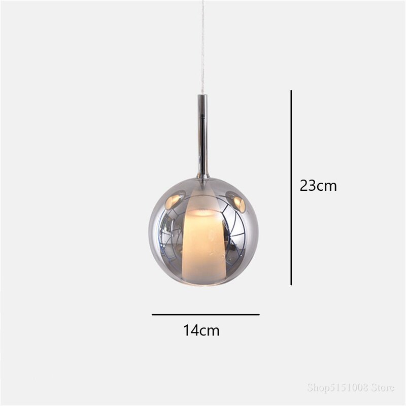 Nordic LED Glass Pendant Lights Indoor Lighting Modern Bar Bedroom Living Room Hanging Lamp Luminaire Home Decor Light Fixtures