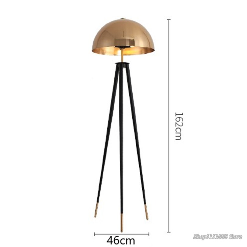 Mushroom Floor Lamp Metal Electroplating Home Decor Lighting Designer Standing Lamps for Living Room Decorative Floor Lights