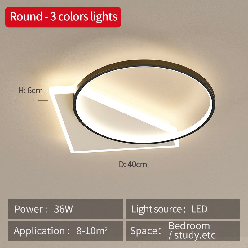 Ultrathin Ceiling Chandelier Bedroom Led Ceiling Light