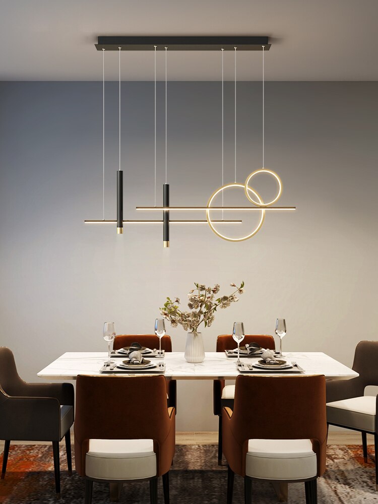 Modern LED Chandelier for Decoration Salon Lustre Dining Room Lamp Kitchen Hanging Luminaire Home Decor Chandeliers Lighting