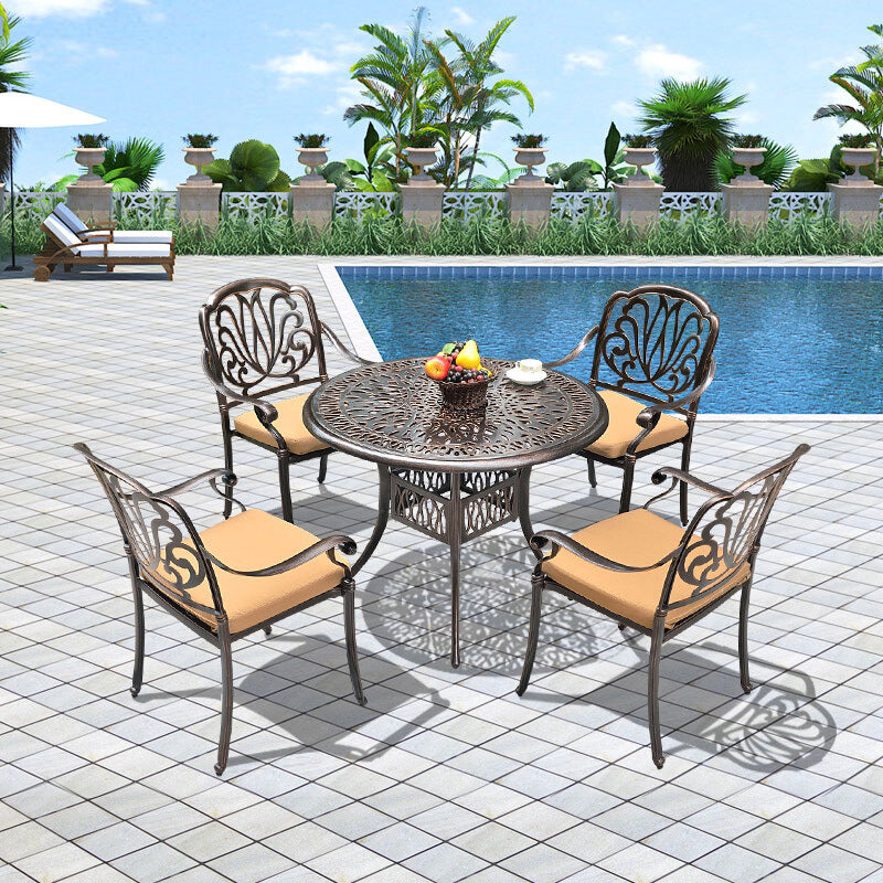 Wrought Iron Aluminum  Table and Chairs