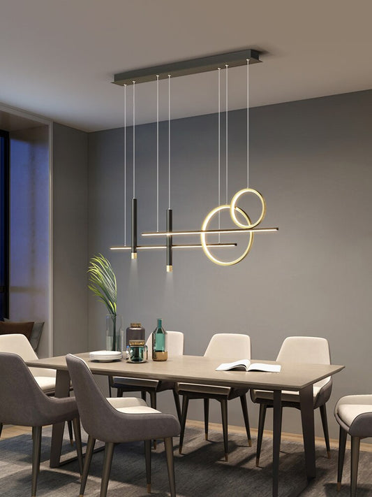 Modern LED Chandelier for Decoration Salon Lustre Dining Room Lamp Kitchen Hanging Luminaire Home Decor Chandeliers Lighting