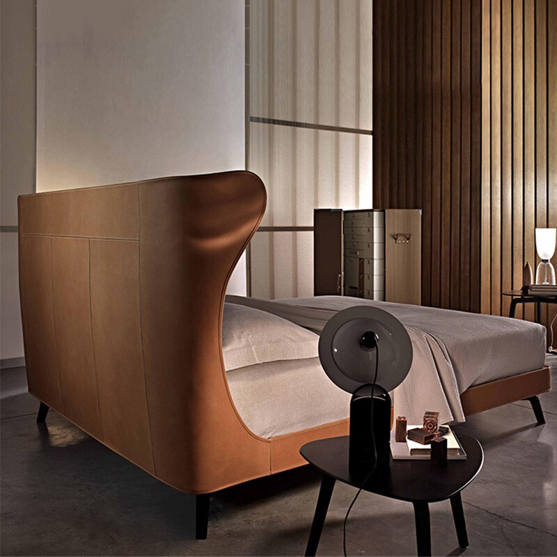 Modern Home Leather Bedroom Furniture Set